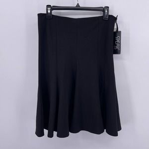 Speak 2 Me Sz 5 Black Fit and Flare Skirt Knee Length Vintage Juniors NEW NWT